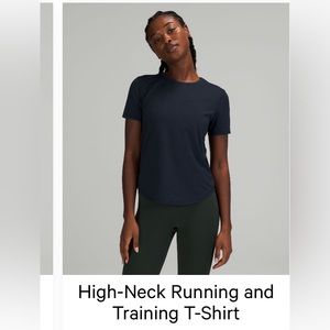 LULULEMON HIGH-NECK RUNNING and TRAINING T -SHIRT